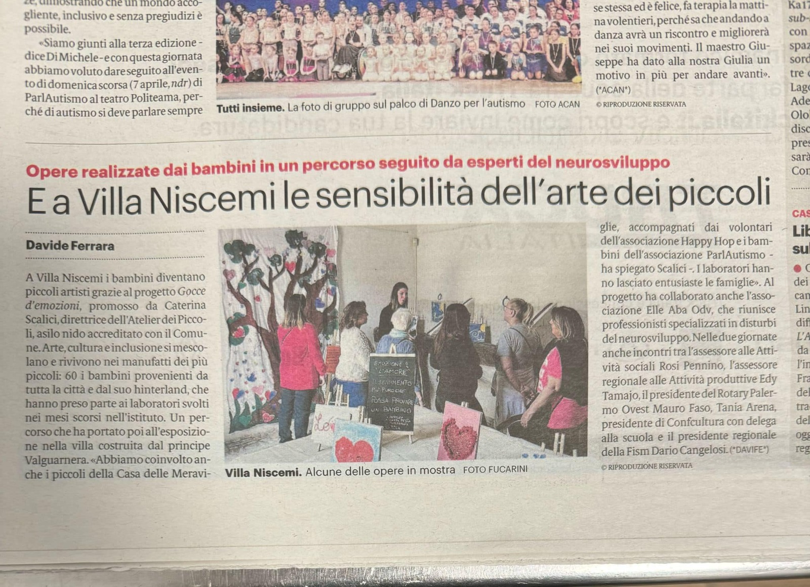 Al momento stai visualizzando A Villa Niscemi le sensibilità dell’arte dei piccoli